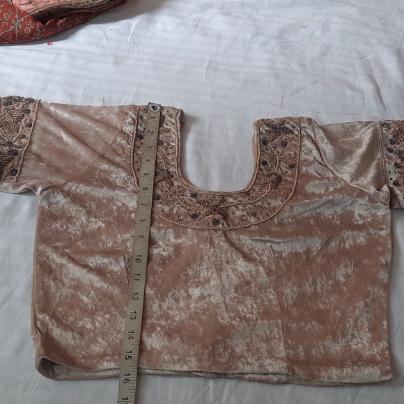 Zardosi work Valvet blouse - Picture 4 of 7
